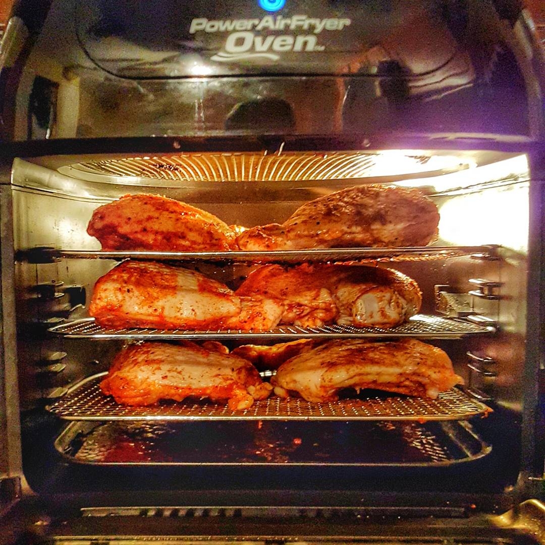 Using your Air Fryer Oven: How to Rotisserie a Whole Chicken 
