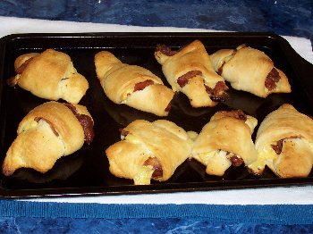 Bacon and Cheese Crescent Roll-ups