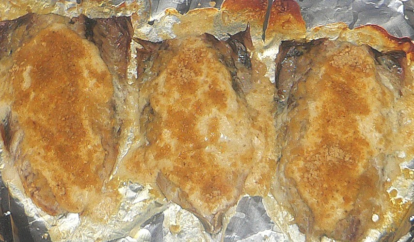 Baked Fish with Parmesan-Sour Cream Sauce