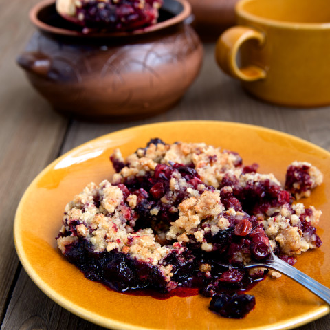 Cobbler - Simple Spice: Blueberry Peach Cobbler - Meanwhile, in a bowl ...
