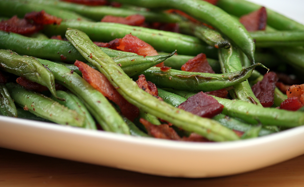 Green Beans with Bacon-Balsamic Vinaigrette