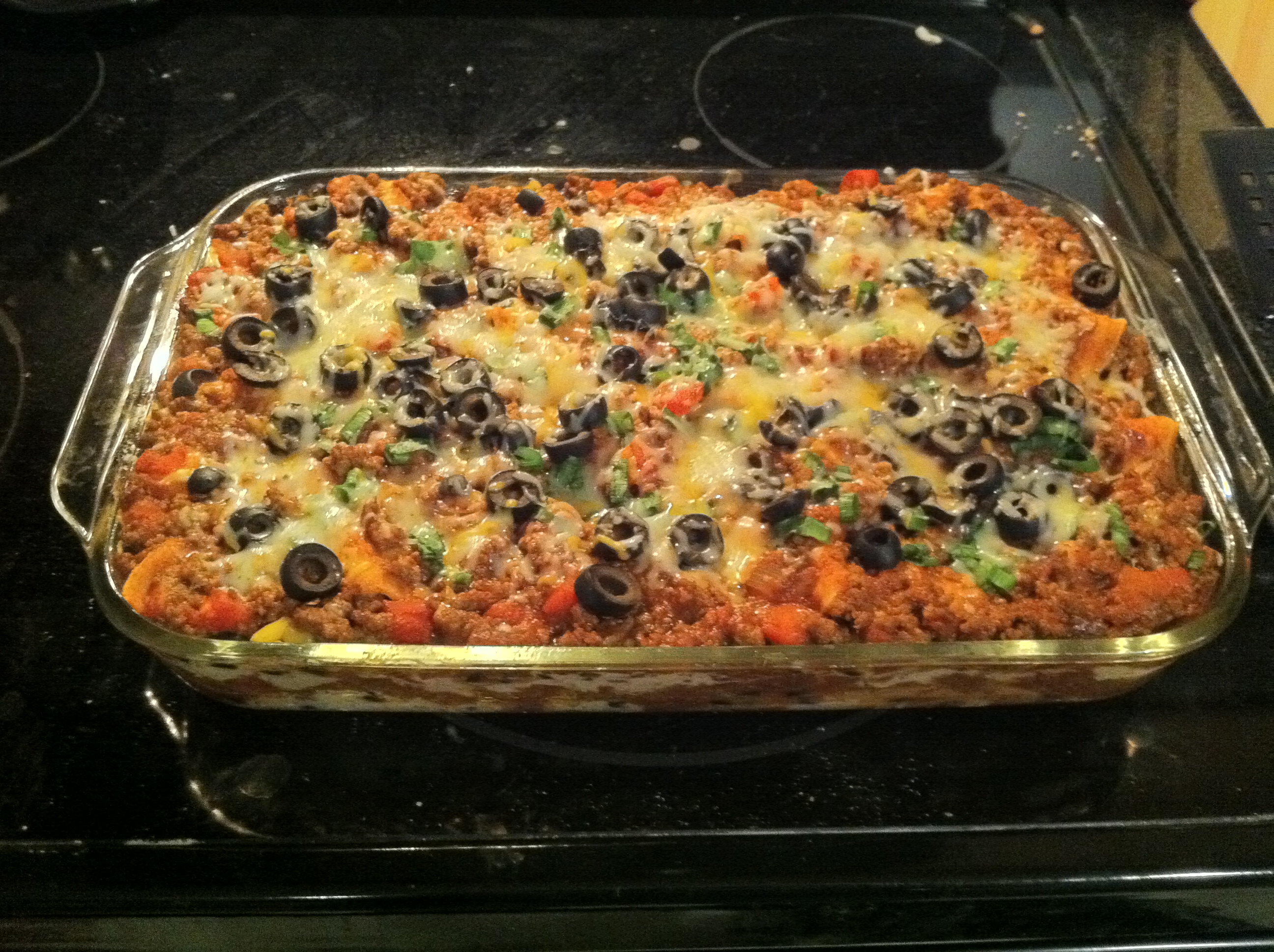 Mexican Lasagna with Black Beans and Corn