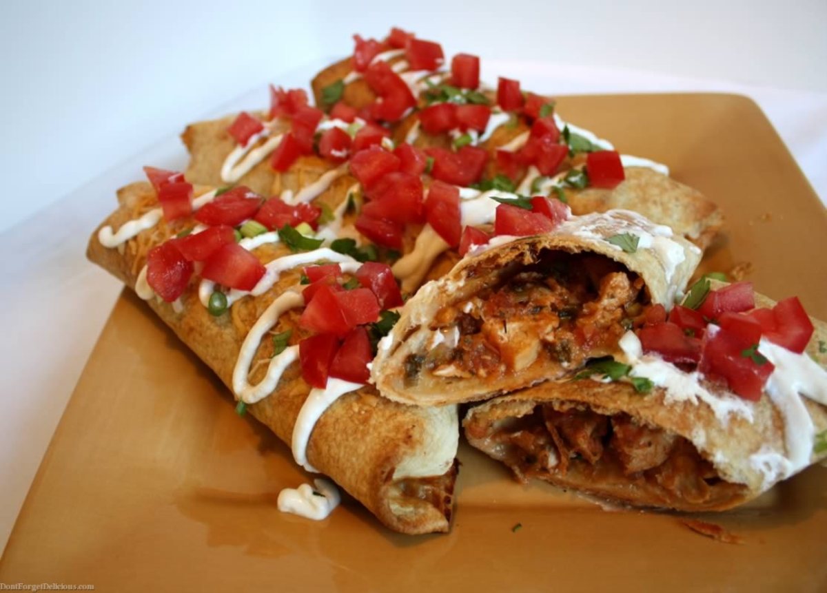 Oven Fried Chimichangas