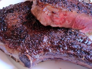 Pan-Seared Rib Eye Steak