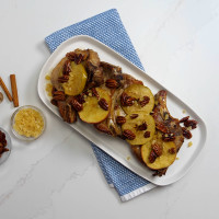 Sheet Pan Maple-Pecan Glazed Pork Chops with Apples
