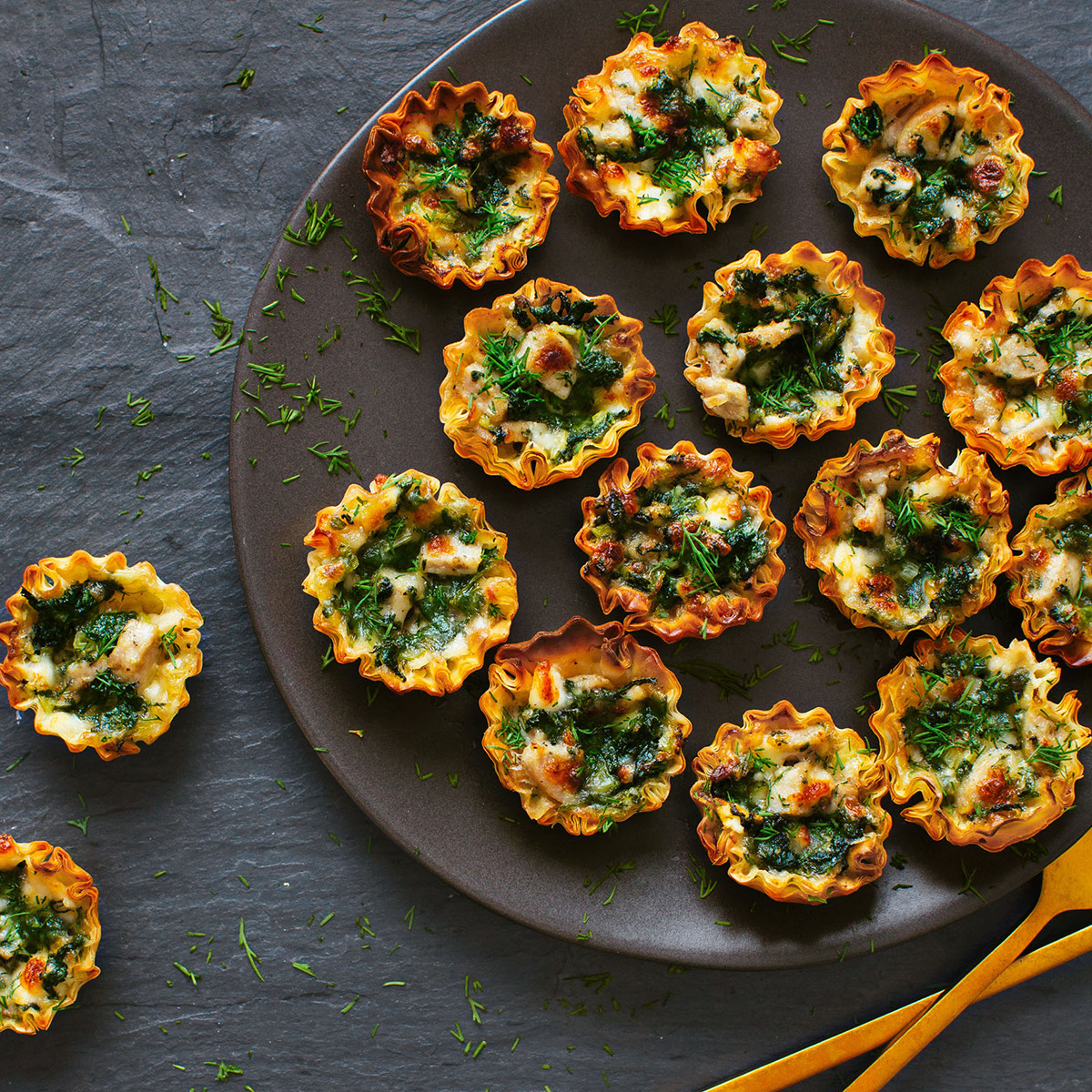 Spinach-Goat Cheese Phyllo Cups