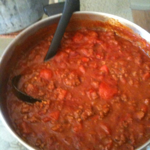 Tomato Sauce With Ground Beef